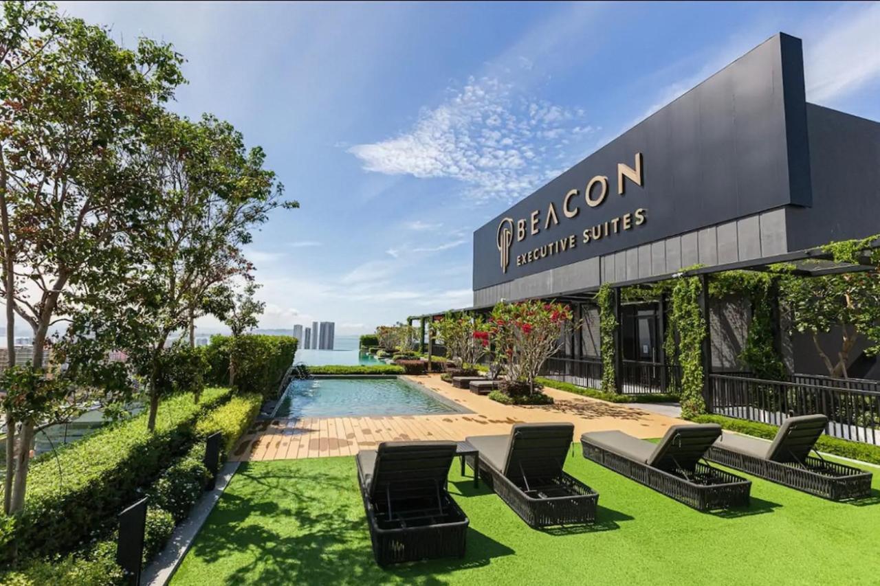 Skypool With Seaview 8Pax Beacon Executive Suites - Georgetown City Centre - 3Km To Komtar 外观 照片