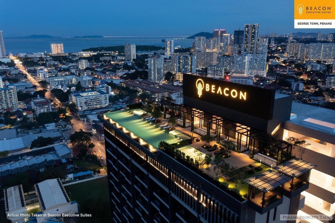 Skypool With Seaview 8Pax Beacon Executive Suites - Georgetown City Centre - 3Km To Komtar 外观 照片